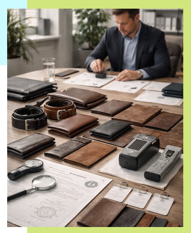 Сертификация кожаных изделий в Чусовой от 12538 р. | Алешин-Чсв