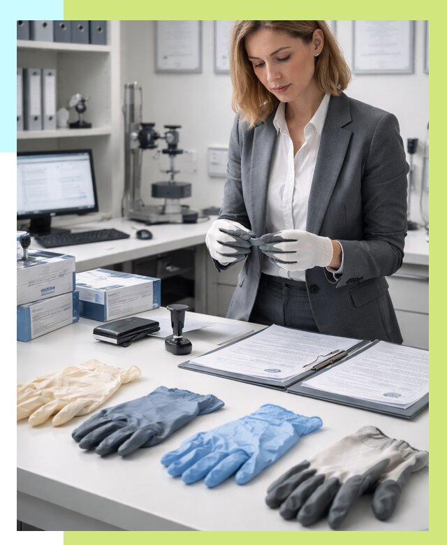 Сертификация перчаток в Чусовой от 8881 р. | Алешин-Чсв