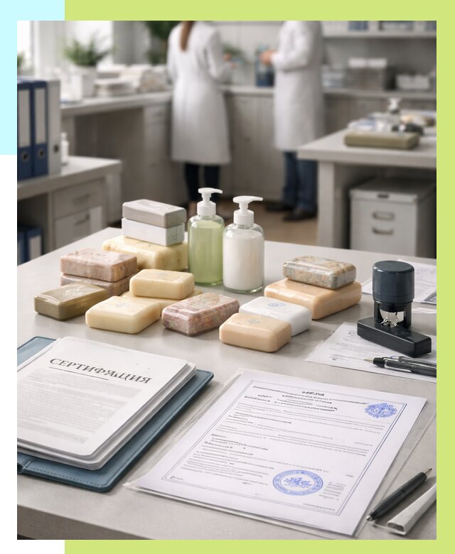Сертификация мыла и сертификат на мыло в Чусовой от 12538 | Алешин-Чсв