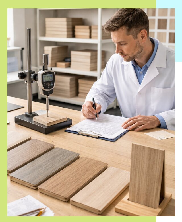 Сертификация ламината с испытаниями и оформлением документов в Чусовой