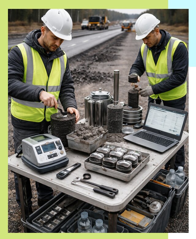 Сертификация асфальта: испытания и подтверждение в Чусовой