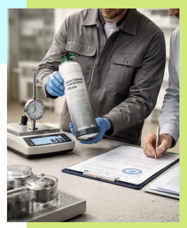 Сертификация монтажной пены в Чусовой от 15672 р. | Алешин-Чсв