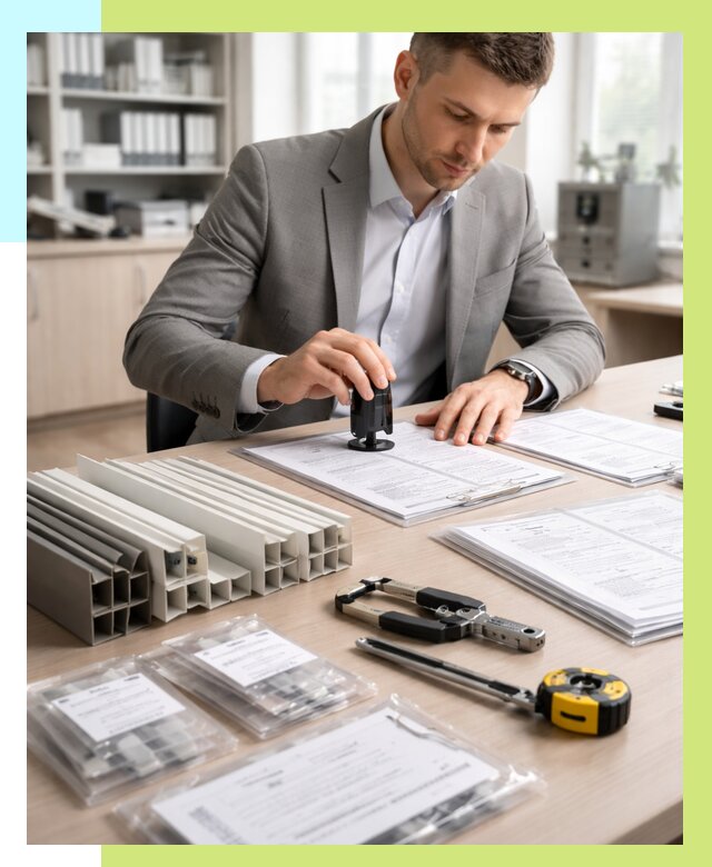 Сертификация ПВХ продукции в Чусовой от 8881 р., Алешин-Чсв