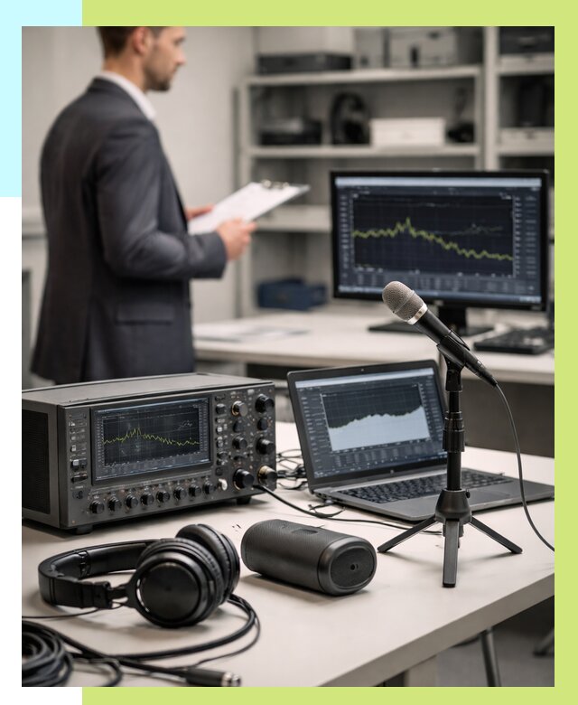 Сертификация аудиотехники в Чусовой от 15672 р., Алешин-Чсв