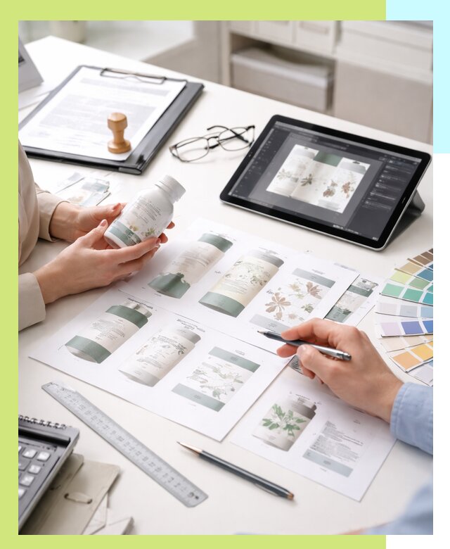 Профессиональная разработка дизайна и текста этикетки продукции в Чусовой