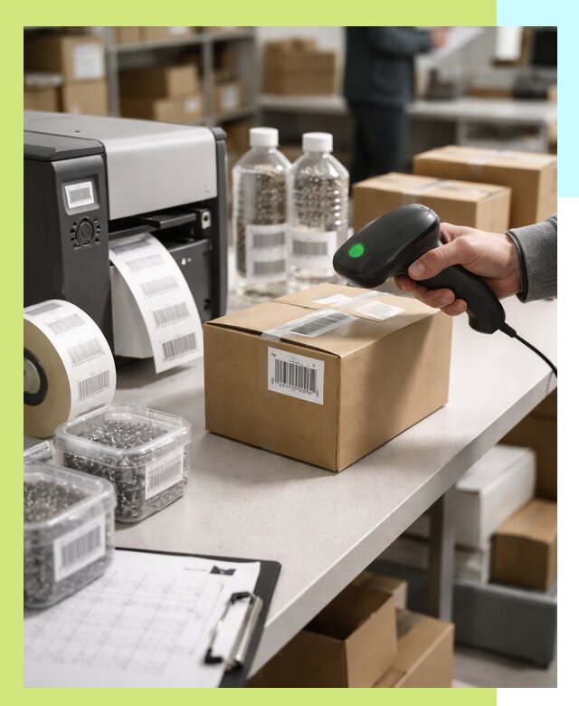 Штрихкодирование продукции и маркировка для продажи в Чусовой