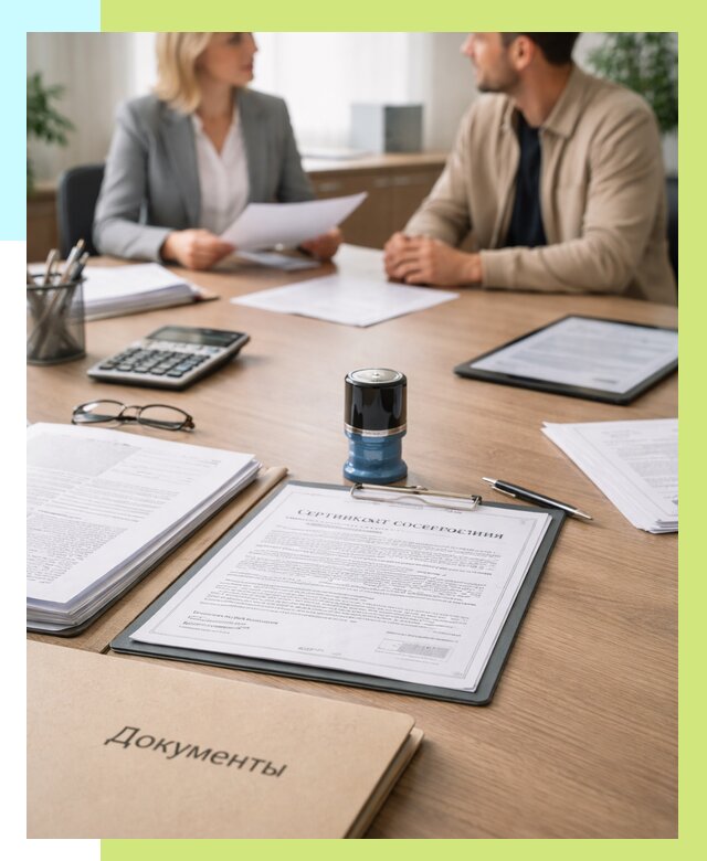 Сертификат соответствия на продукцию в Чусовой от 15672 р.|Алешин-Чсв