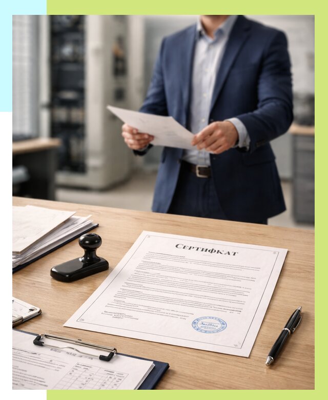 Сертификат на оборудование в Чусовой от 15672 р. | Алешин-Чсв