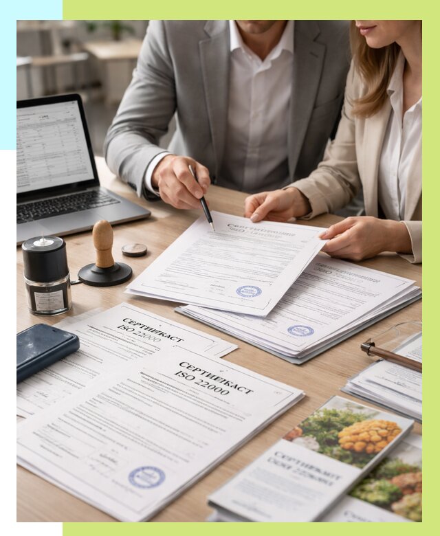 Сертификат ISO 22000 в Чусовой от 41792 р. под ключ | Алешин-Чсв